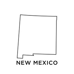 New Mexico map vector design template