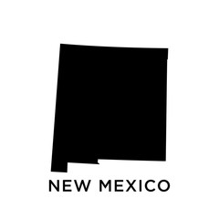 New Mexico map vector design template