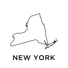 New York map vector design template