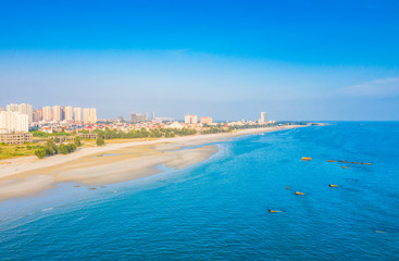 City waterfront view of Silver Beach in The Northwest Sea