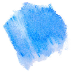 watercolor background blue watercolor stain with texture