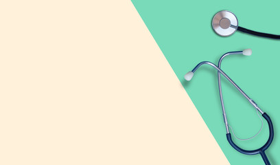 copy space Stethoscope on background. space for text