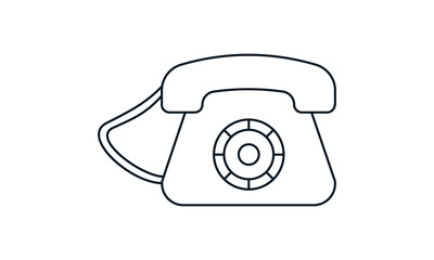 Landline telephone icon for local communication