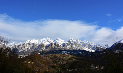 a beautiful day to visit the Alpago, in Italy