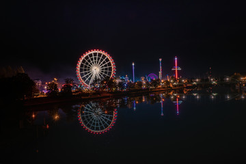 Ferris Wheel at Volksfest, Cannstatter Wasen, Stuttgart Germany