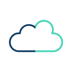  Cloud Vector Icon With White Background