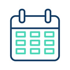 Calander Vector Icon With White Background