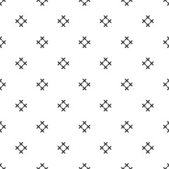 Black and white geometric pattern. Imitation cross stitch. Hand made background.
