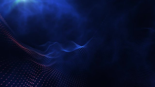 Particle Background with Fog
