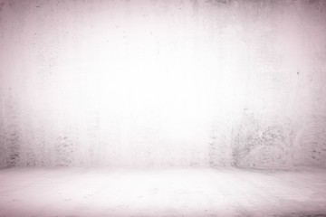 White Grunge Concrete Interior Room Background, Suitable for Product Presentaion and Backdrop.