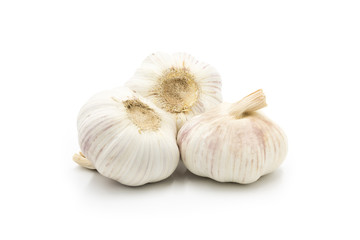 garlic isolated on white background