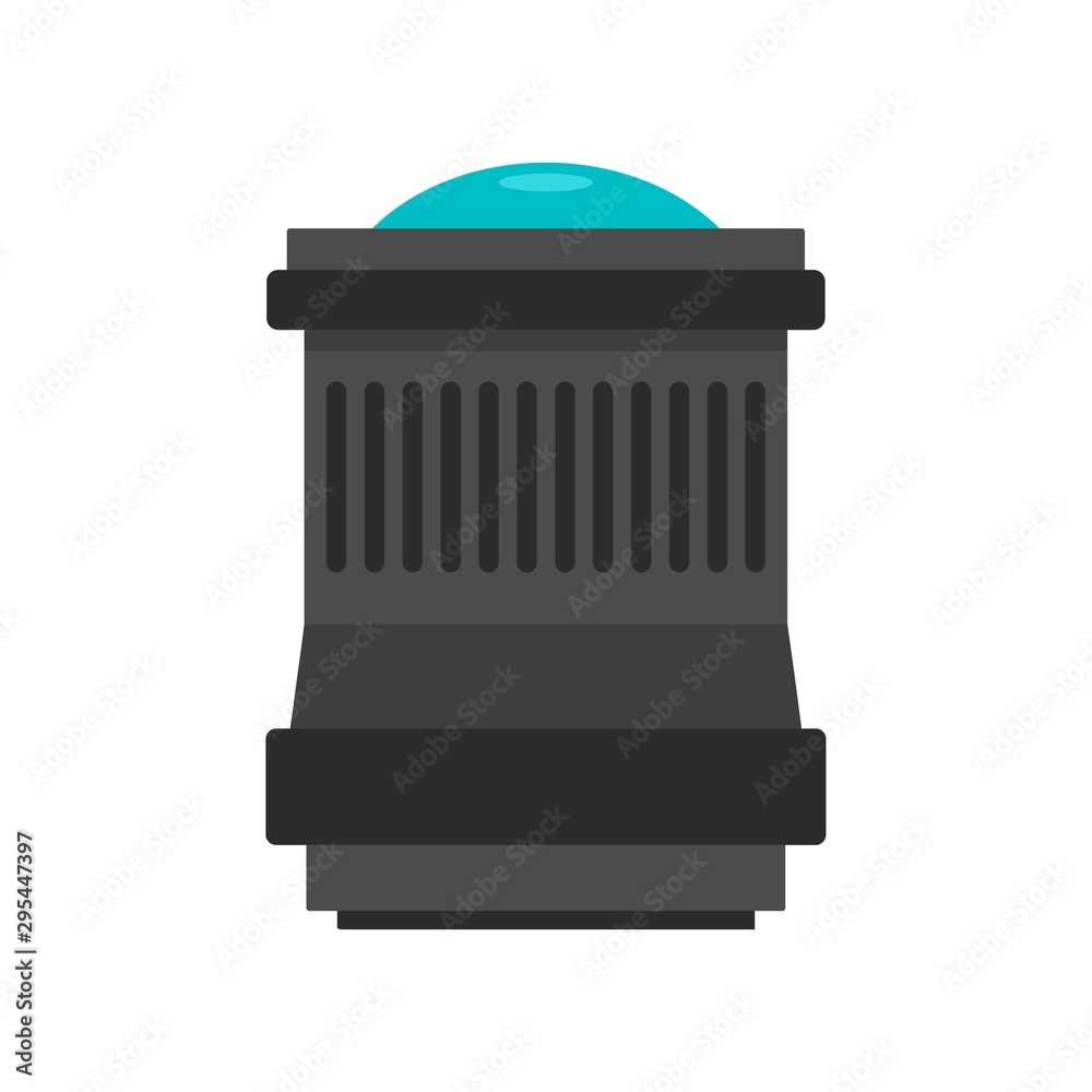 Sticker lens icon. flat illustration of lens vector icon for web design