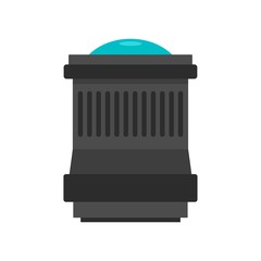 Lens icon. Flat illustration of lens vector icon for web design