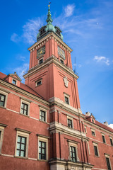 Royal Castle located on Castle Square on the Old Town of Warsaw, capital city of Poland