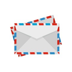 Post envelope icon. Flat illustration of post envelope vector icon for web design