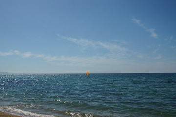 paradise coast windsurfing along the beach extreme sports and relaxation