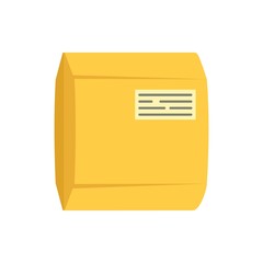 Delivery package icon. Flat illustration of delivery package vector icon for web design