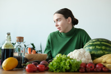 girl is looking for a recipe for cooking