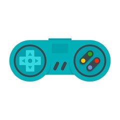 Gamepad icon. Flat illustration of gamepad vector icon for web design