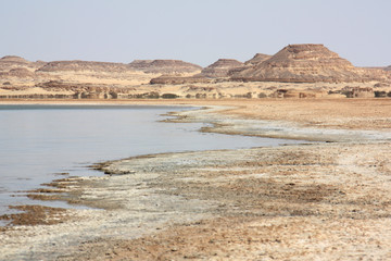Deadly Salt Lake near the Libyan Border