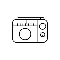 radio icon trendy flat design