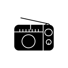 radio icon trendy flat design