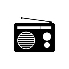 radio icon trendy flat design