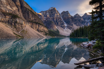 Moraine Lake at Sunset