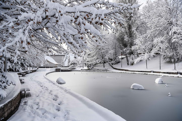 Snow landscapes from various regions of Ankara