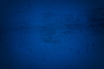 Blue Grunge Concrete Wall Texture Background.