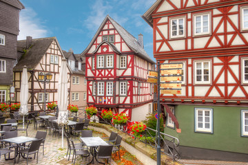 Häuserensemble am Kornmarkt in Wetzlar, Hessen