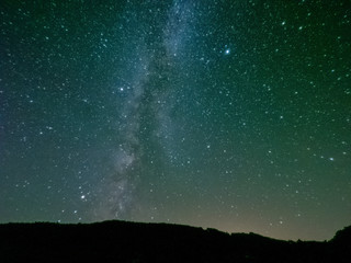 星 山 天の川 テント