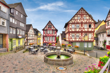 Häuserensemble am Kornmarkt in Wetzlar, Hessen