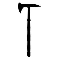 Ax, icon black. Flat design, template. Abstract concept. Vector illustration on white background.