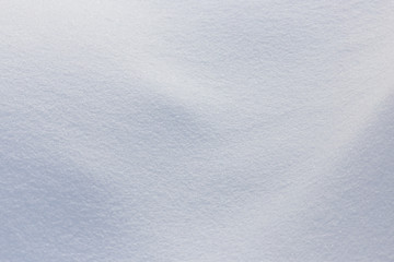 White snow as an abstract background