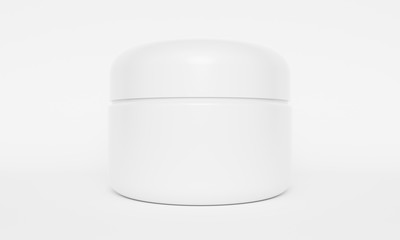 Mockup skin cream packaging with shadow. 3d rendering