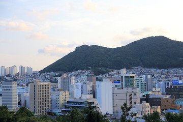 Naklejka premium 釜山タワー周辺の風景