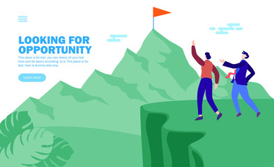 leader giving opportunity to man