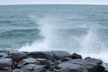 Lake Superior meeting Minnesota