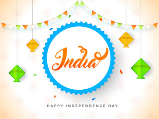 Happy Indian Independence Day Concept.