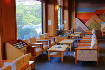 Fototapeta 日本旅館ロビーのイメージ obraz
