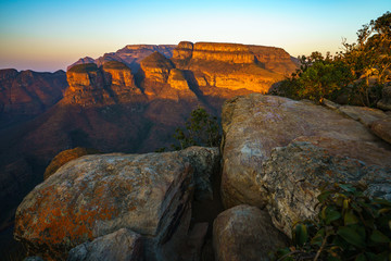 three rondavels and blyde river canyon at sunset, south africa 80