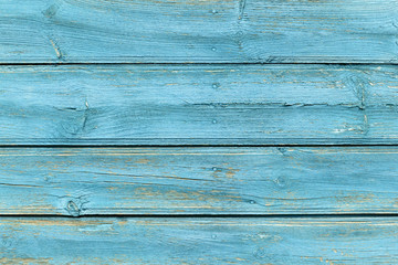 Fototapeta premium The old blue wood texture with natural patterns