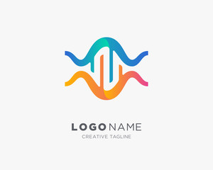 Abstract DNA Logo.