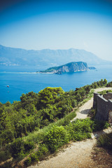 Beautiful landscape and seascape of Montenegro. Budva