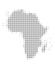 Fototapeta na wymiar Karte von Afrika