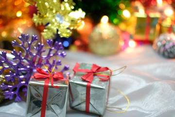christmas presents on table