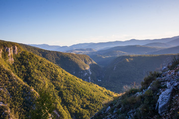 Beautiful mountains and hills near the Drvar in Bosnia and Herzegovina