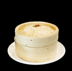 Dim Sum in bamboo steamer