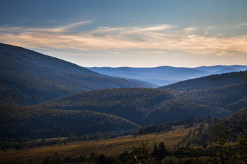 Beautiful mountains and hills near the Drvar in Bosnia and Herzegovina